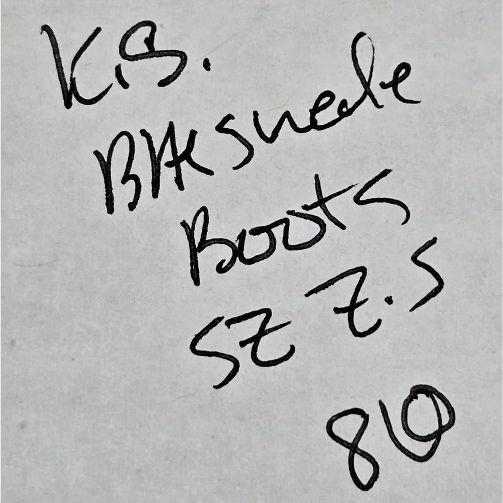 KATE SPADE Saddle Bootie Black‎ Suede Ankle Boots Sz Side Zip 7 B Tassle $248